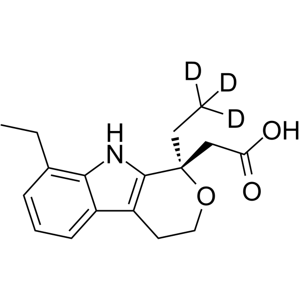 (R)-(-)-Etodolac-d3 Structure