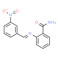 2-({3-nitrobenzylidene}amino)benzamide Structure