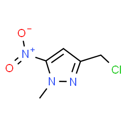 3-(Chloromethyl)-1-methyl-5-nitro-1H-pyrazole Structure