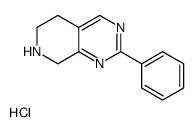 2-Phenyl-5,6,7,8-tetrahydropyrido[3,4-d]pyrimidinehydrochloride Structure