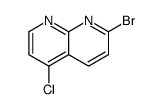 2-bromo-5-chloro-1,8-naphthyridine Structure