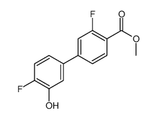 methyl 2-fluoro-4-(4-fluoro-3-hydroxyphenyl)benzoate结构式