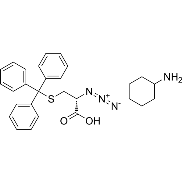 N3-L-Cys(Trt)-OH (CHA)结构式