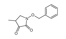 1-(Benzyloxy)-4-methyl-2,3-pyrrolidinedione结构式