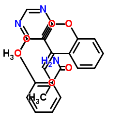 methyl (E)-2-[2-[6-(2-carbamoylphenoxy)pyrimidin-4-yl]oxyphenyl]-3-methoxyprop-2-enoate结构式