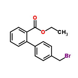 Ethyl 4'-(bromomethyl)-2-biphenylcarboxylate Structure