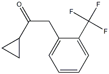 1-CYCLOPROPYL-2-[2-(TRIFLUOROMETHYL)PHENYL]ETHAN-1-ONE Structure