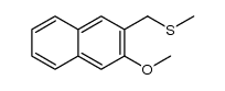 2-methoxy-3-[(methylthio)methyl]naphthalene Structure