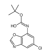 tert-butyl N-(5-chloro-1,3-benzoxazol-7-yl)carbamate结构式