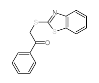 Ethanone,2-(2-benzothiazolylthio)-1-phenyl- Structure