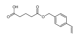 Pentanedioic acid, mono[(4-ethenylphenyl)methyl] ester (9CI) structure