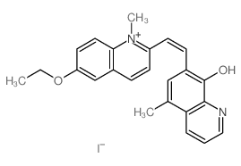 7-(2-(6-ethoxy-1-methyl-15-quinolin-2-yl)vinyl)-5-methyl-8-quinolinol Structure