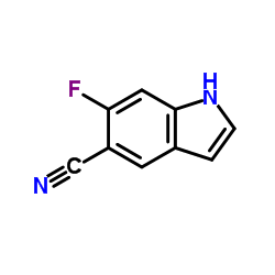 6-Fluoro-1H-indole-5-carbonitrile Structure