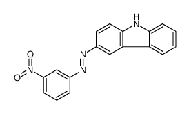 9H-carbazol-3-yl-(3-nitrophenyl)diazene Structure