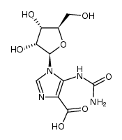 5-[[(amino)carbonyl]amino]-1-(β-D-ribofuranosyl)-1H-imidazole-4-carboxylic acid Structure