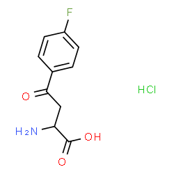 DL-2-AMINO-4-(4-FLUOROPHENYL)-4-OXOBUTANOIC ACID HCL Structure