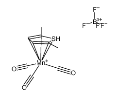 [(η(5)-2,5-dimethylthiophene)Mn(CO)3](BF4) Structure