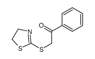 2-(4,5-dihydro-1,3-thiazol-2-ylsulfanyl)-1-phenylethanone结构式