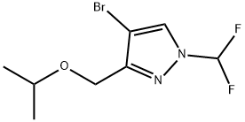 4-bromo-1-(difluoromethyl)-3-(isopropoxymethyl)-1H-pyrazole Structure