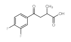 2-甲基-4-氧代-4-(3,4-二氟苯基)丁酸结构式