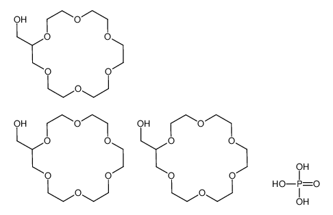 1,4,7,10,13,16-hexaoxacyclooctadec-2-ylmethanol,phosphoric acid结构式