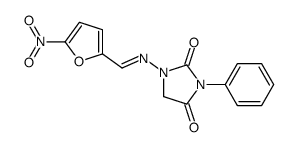 1-[(5-Nitrofurfurylidene)amino]-3-phenylimidazolidine-2,4-dione Structure