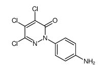 2-(4-aminophenyl)-4,5,6-trichloropyridazin-3-one结构式