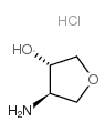 (3R,4S)-4-AMINOTETRAHYDROFURAN-3-OL HYDROCHLORIDE Structure