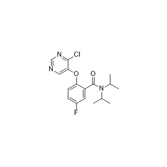 2-((4-Chloropyrimidin-5-yl)oxy)-5-fluoro-N,N-diisopropylbenzamide picture