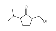 Cyclopentanone, 2-(hydroxymethyl)-5-(1-methylethyl)- (9CI) picture