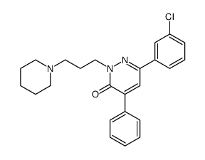 6-(3-chlorophenyl)-4-phenyl-2-(3-piperidin-1-ylpropyl)pyridazin-3-one Structure