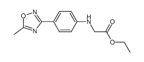 ethyl N-[4-(5-methyl-1,2,4-oxadiazole-3-yl)phenyl]glycinate结构式