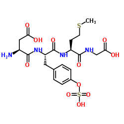 Cholecystokinin Octapeptide (1-4) (sulfated) Structure