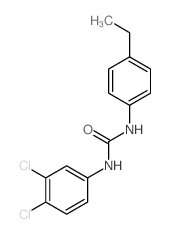 Urea,N-(3,4-dichlorophenyl)-N'-(4-ethylphenyl)- structure