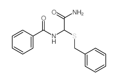 Benzamide,N-[2-amino-2-oxo-1-[(phenylmethyl)thio]ethyl]- picture