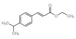 3-(4-异丙基苯基)丙烯酸乙酯结构式