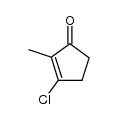 3-chloro-2-methylcyclopent-2-enone Structure