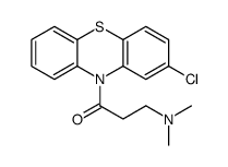 1-(2-chlorophenothiazin-10-yl)-3-(dimethylamino)propan-1-one Structure