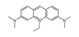 3,6-Bis(dimethylamino)-10-ethylacridinium Structure