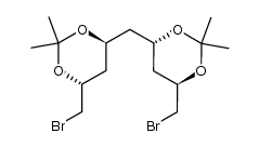 bis((4S,6R)-6-(bromomethyl)-2,2-dimethyl-1,3-dioxan-4-yl)methane Structure