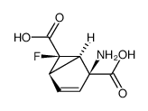 Bicyclo[3.1.0]hex-3-ene-2,6-dicarboxylic acid, 2-amino-6-fluoro-, (1R,2S,5R,6R)- (9CI) structure