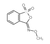 N-methoxy-9,9-dioxo-8-oxa-9$l^{6}-thiabicyclo[4.3.0]nona-1,3,5-trien-7-imine Structure