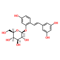 氧化白藜芦醇-2-O-D-吡喃葡萄糖苷图片