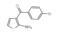 2-氨基-3-(4-溴苯酰基)噻吩结构式