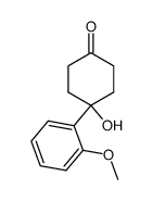 4-hydroxy-4-(2-methoxy-phenyl)-cyclohexanone结构式