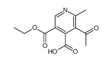 3-acetyl-5-(ethoxycarbonyl)-2-methylisonicotinic acid Structure