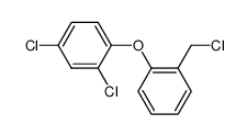 2,4-dichloro-1-(2-(chloromethyl)phenoxy)benzene结构式