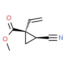 Cyclopropanecarboxylic acid, 2-cyano-1-ethenyl-, methyl ester, cis- (9CI)结构式