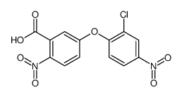 5-(2-chloro-4-nitrophenoxy)-2-nitrobenzoic acid Structure