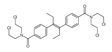 4-[(E)-4-[4-[bis(2-chloroethyl)carbamoyl]phenyl]hex-3-en-3-yl]-N,N-bis(2-chloroethyl)benzamide Structure